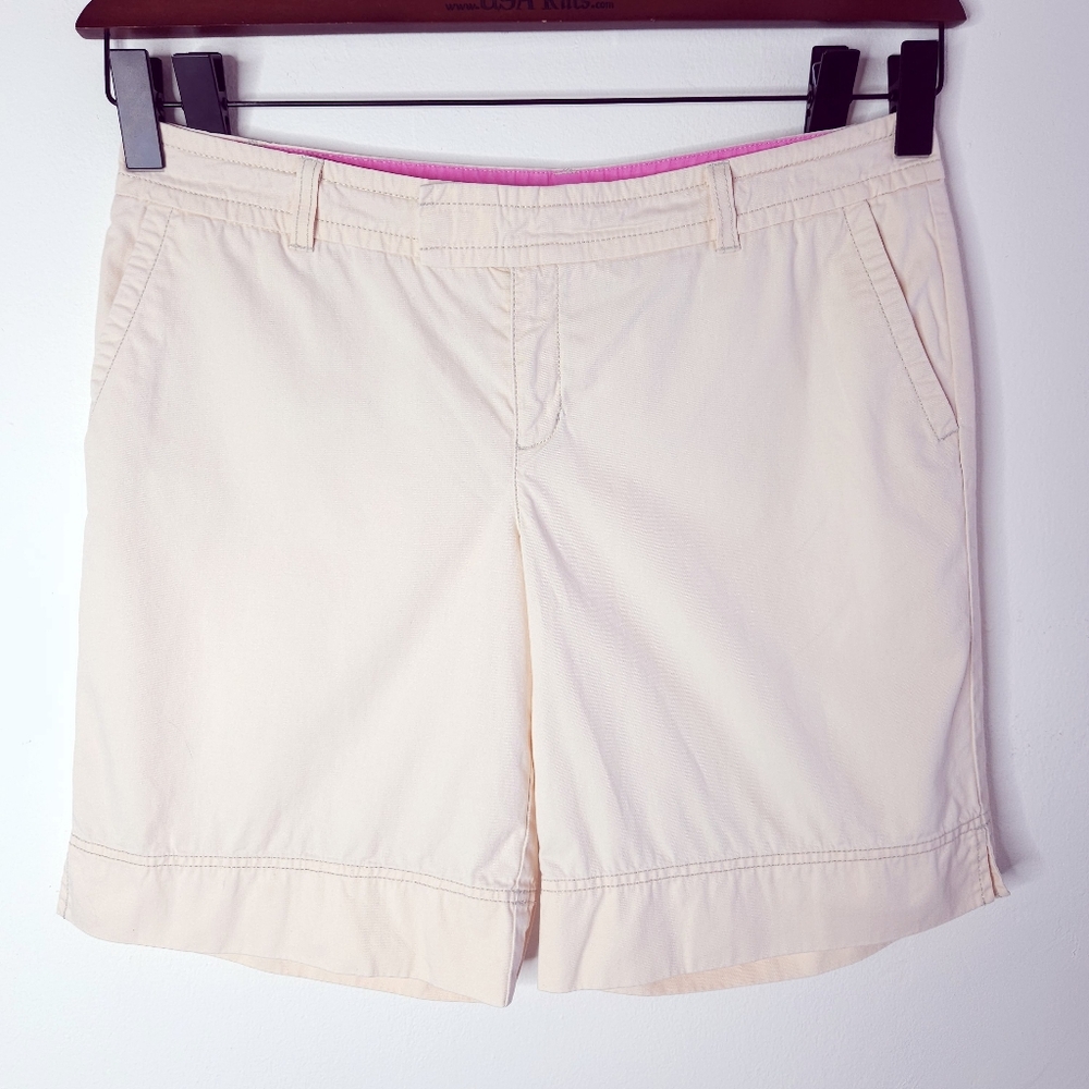 Lilly Pulitzer Palm Beach Fit Cotton Happy Bermuda Casual Shorts Size 14